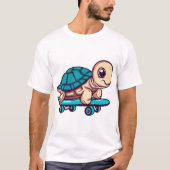 Skateboarding Turtle Tシャツ (正面)