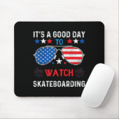 Skateboarding Usa Support The Team Sungles Usa Fla マウスパッド (マウス)