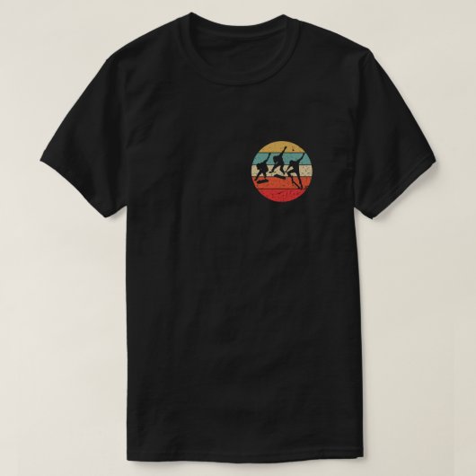 Skateboarding - Vintage Retro Skateboarder Tシャツ (デザイン正面)