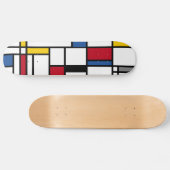 Skateboards art Piet Mondrian abstraction スケートボード (横)