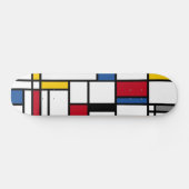 Skateboards art Piet Mondrian abstraction スケートボード (横)