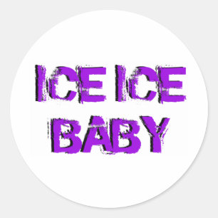 SkateChickの氷の氷のベビー ラウンドシール