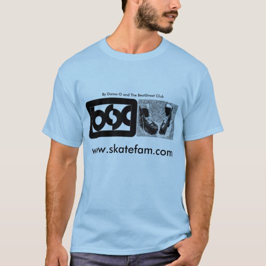 Skatefam.com -貴婦人Oの第1版による… Tシャツ (正面)