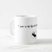 skatelogo、私はローラーdeのための私のセラピストを…あきらめました コーヒーマグカップ (正面左)