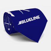 SkatemarksのBLUELINEの青いタイ ネクタイ (ロール)