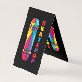 Skatepop Colorful Skateboard 名刺 (裏面)