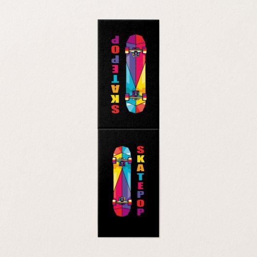 Skatepop Colorful Skateboard 名刺 (外部フラット)