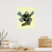 Skaterキックフリップポスター ポスター (キッチン)