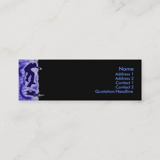 Skaterプロファイルカード スキニー名刺 (正面)