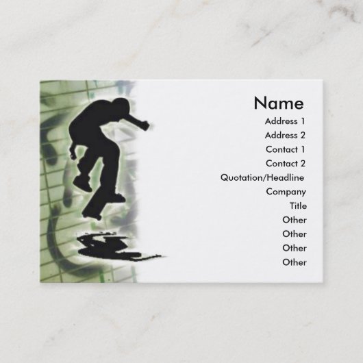 Skaterプロファイルカード 名刺 (正面)