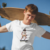 Skater Angel Cartoon Skateboard Streetwear Tee Tシャツ