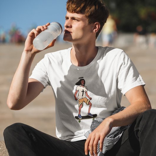 Skater Angel Cartoon Skateboard Streetwear Tee Tシャツ