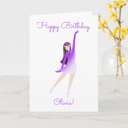 Skater Birthday Card カード (黄色い花)