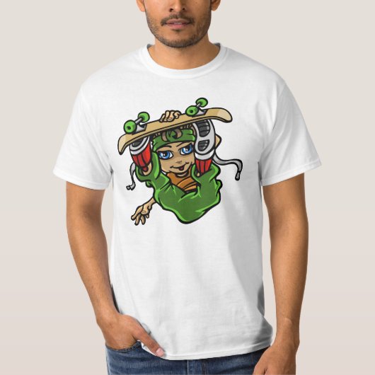 Skater boy flying tシャツ (正面)