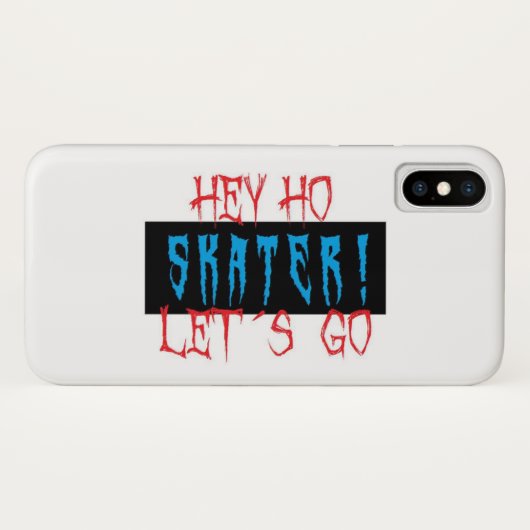 Skater! Company Hey Ho Skater! Lets Go Case-Mate iPhoneケース (裏面(横))