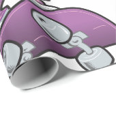 Skater Girl Fun Pink Helmet Skateboard ラッピングペーパー (ロールコーナー)