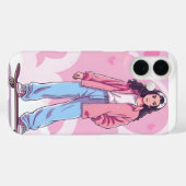 Skater Girl Vibes Skateboard Phone Case Case-Mate iPhoneケース (裏面 (横))