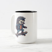 Skater Hedgehog ツートーンマグカップ (正面左)