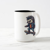 Skater Hedgehog ツートーンマグカップ (正面右)