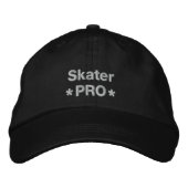 Skater Pro 刺繍入りキャップ (正面)