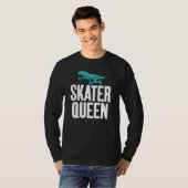 Skater Queen   Graphic Print for Skating Women Tシャツ (正面フル)