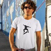Skater Silhouette Skateboard Streetwear Tee Tシャツ