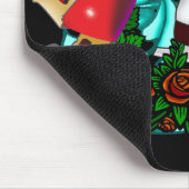 SkaterGirlの入れ墨のマウスパッド マウスパッド (コーナー)