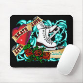 SkaterGirlの入れ墨のマウスパッド マウスパッド (マウス)