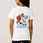 SkaterGirlの入れ墨のTシャツ Tシャツ (裏面)