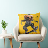 🎃 Skateur à Tête de Citrouille クッション (椅子)