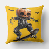 🎃 Skateur à Tête de Citrouille クッション (裏面)