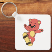 Skating Bear キーホルダー (正面)