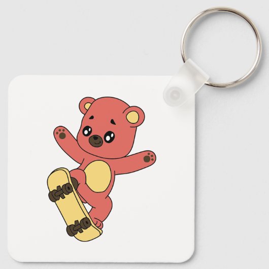 Skating Bear キーホルダー (裏面)