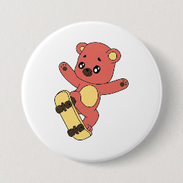 Skating Bear 缶バッジ