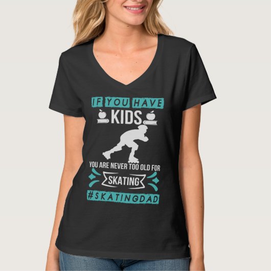 Skating Dad Kids Skater Tシャツ (正面)