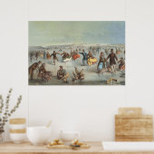 Skating in Central Park, New York ポスター (キッチン)