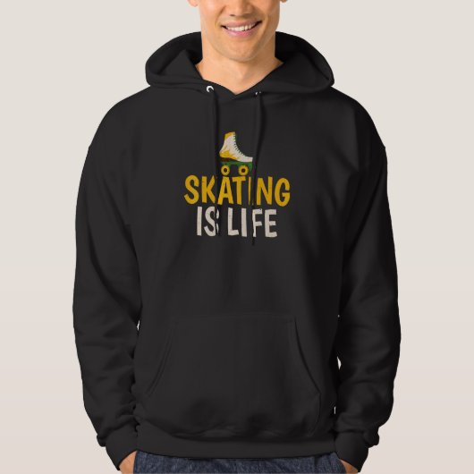 Skating is Life Roller Skating パーカ (正面)