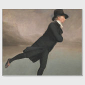 Skating on Duddingston Loch by Henry Raeburn ラッピングペーパー (フラット)