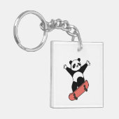 Skating Panda キーホルダー (正面左)