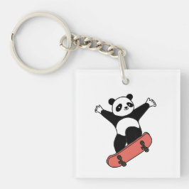 Skating Panda キーホルダー