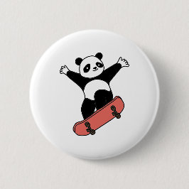 Skating Panda 缶バッジ