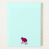 Skating Pink Cat With Funny Text プランナー手帳 (裏面)
