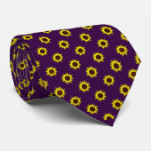 Skaymarts Dark Violet Color Sunflower Neck Tie ネクタイ (ロール)