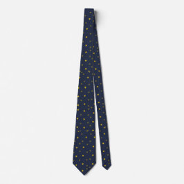 Skaymarts Navy Blue Golden Star Neck Tie ネクタイ