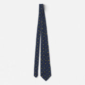 Skaymarts Navy Blue Golden Star Neck Tie ネクタイ (裏面)