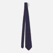 Skaymarts Navy Blue Red Hearty Design Neck Tie ネクタイ (裏面)