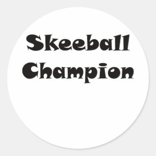 Skeeballのチャンピオン ラウンドシール
