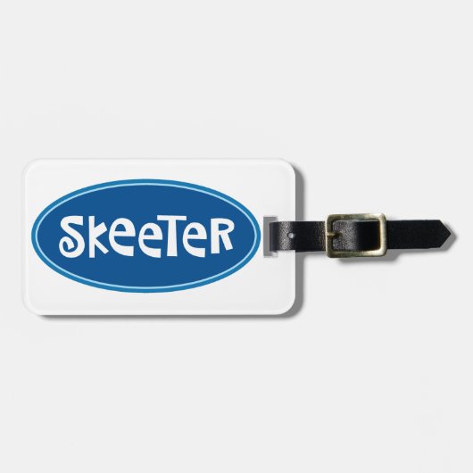 SKEETERのバッグのラベル ラゲッジタグ (正面横)