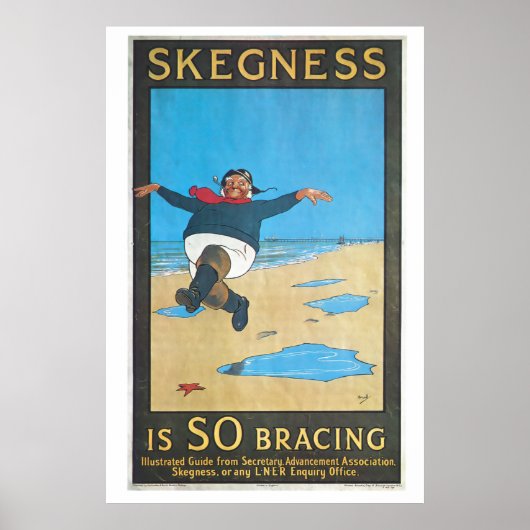 Skegness, England Vintage Travelポスター ポスター (正面)
