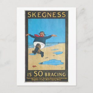 Skegness, England Vintage Travelポスター ポストカード